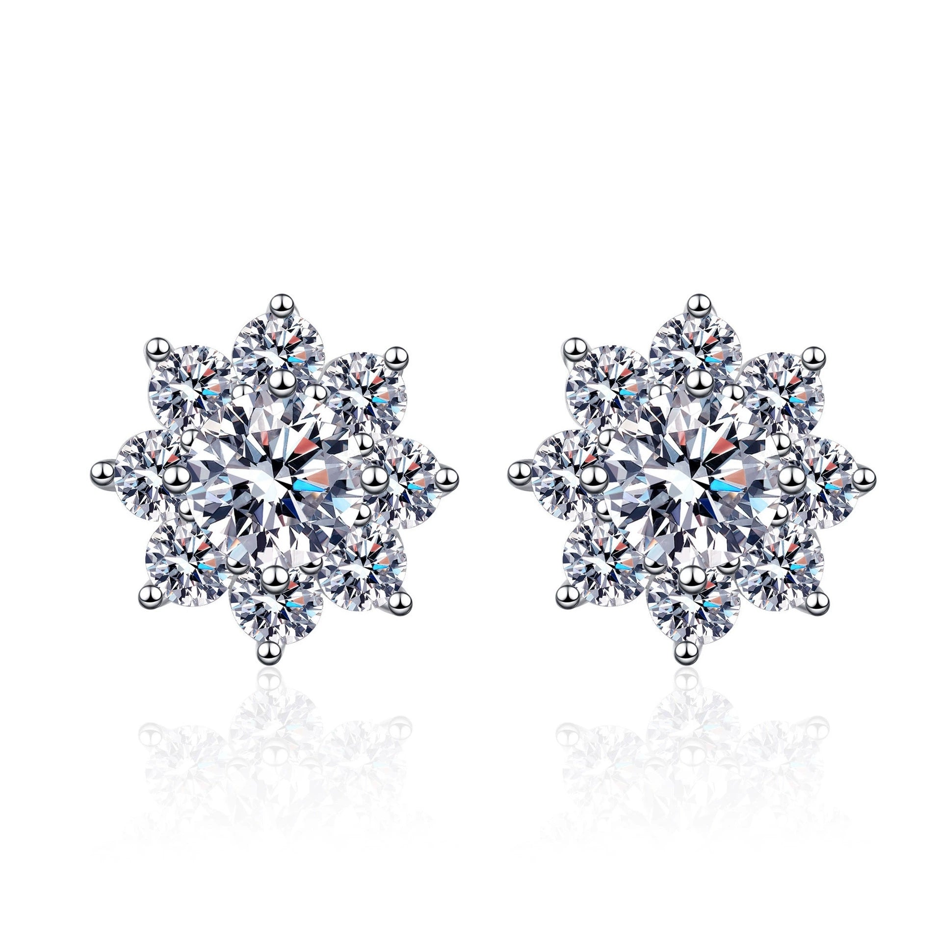 モアサナイトピアス Snow Radiance 1ct（EMPIRE HOLLYWOOD）